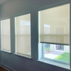 Florida roller shades and custom motorized roller shades for windows and doors