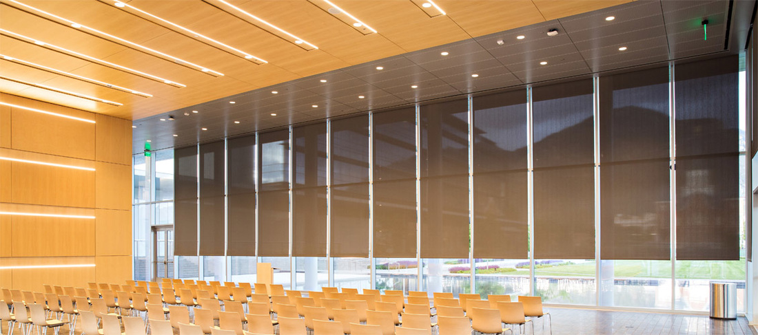 Commercial Roller Shades and Sliding Panels in Orlando